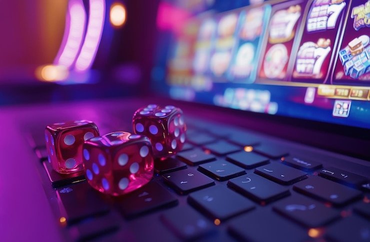 Antarmuka Sweet Bonanza di level4d menampilkan grid permainan 6x5 dengan simbol buah dan konfigurasi taruhan